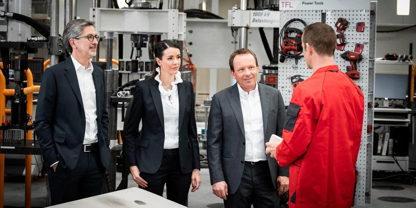 CEO Christoph Loos and Jan Doongaji Board of Directors Michele Hilti-Frey