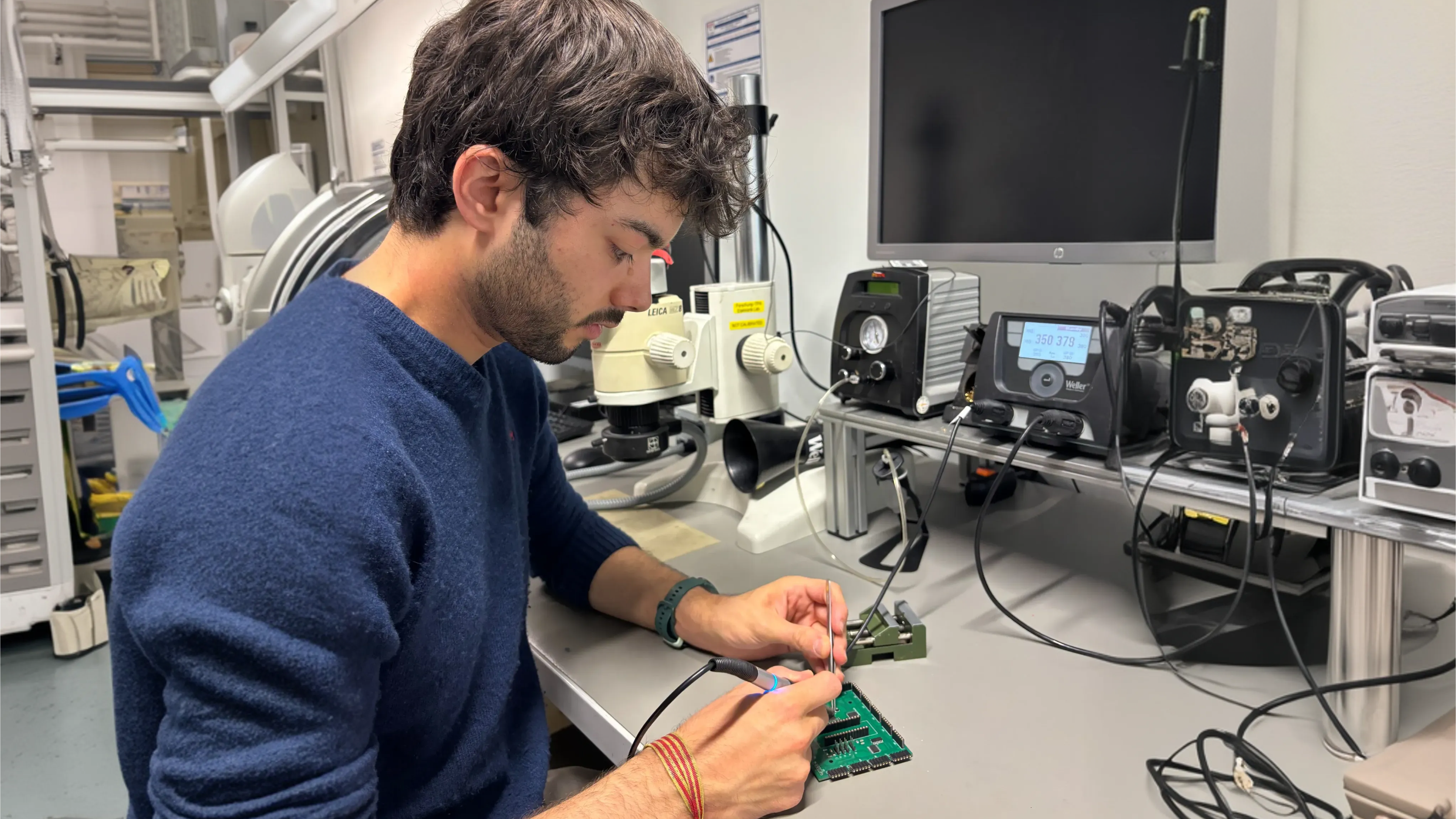 Jorge At Work In Lab