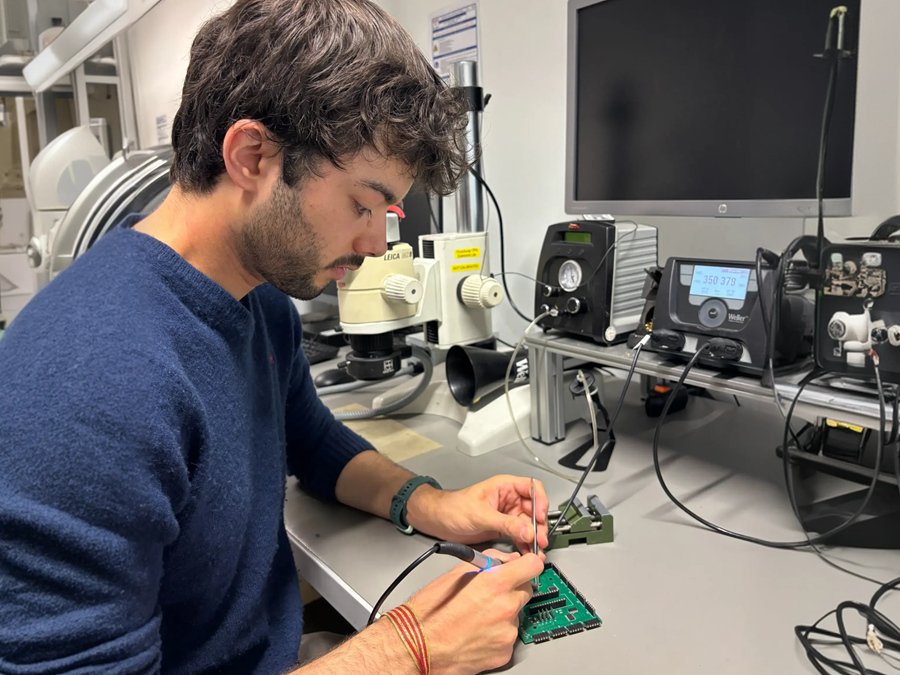 Jorge At Work In Lab