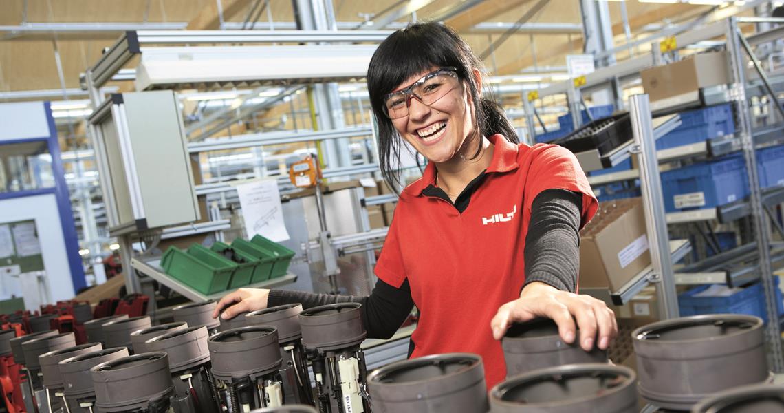 Female in Manufacturing Plant
