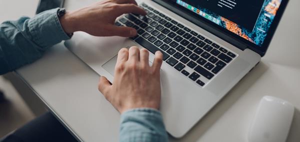 Laptop Typing