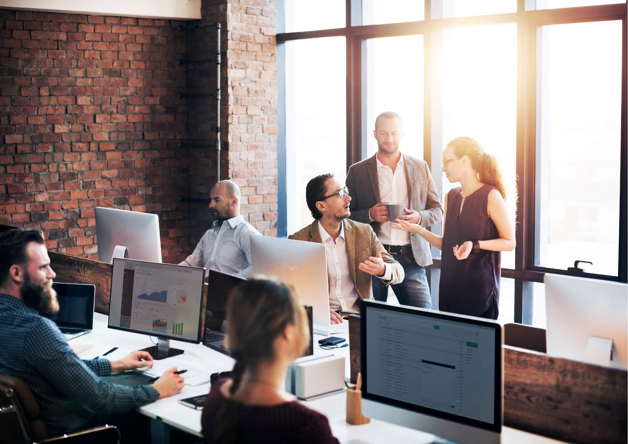 6 people in the office