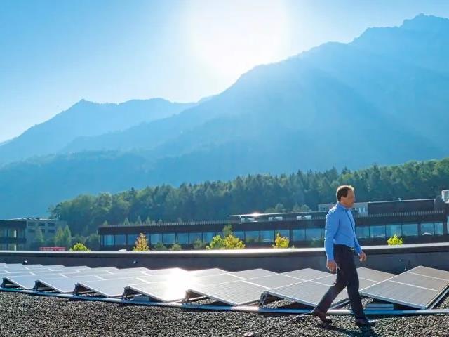 Sustainability Photovoltaic Plant in Schaan