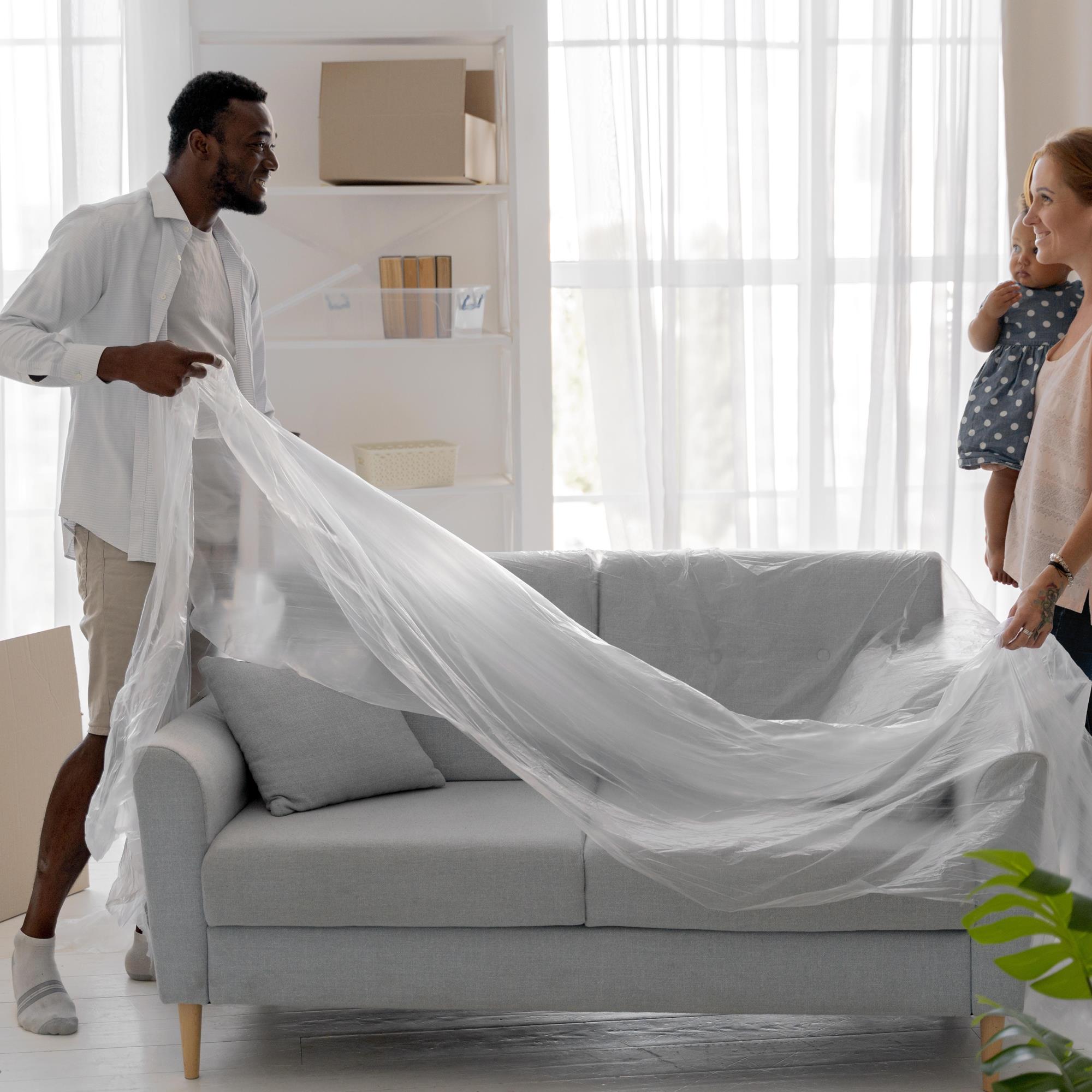 Couple Getting Ready Move With Their Daughter