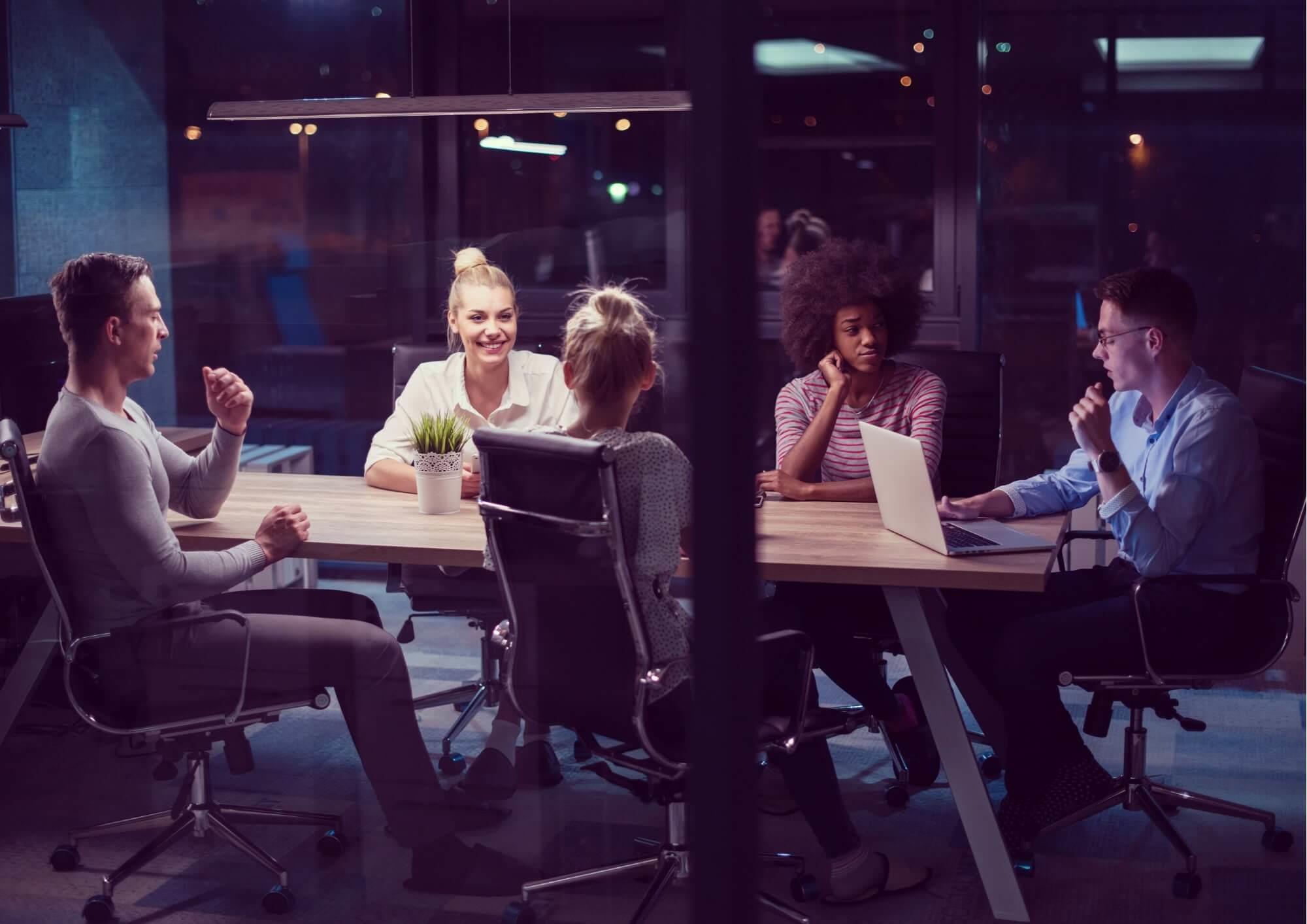 People in boardroom