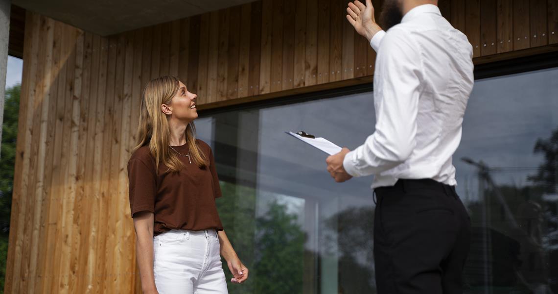 Financial Independent Woman Buying New House