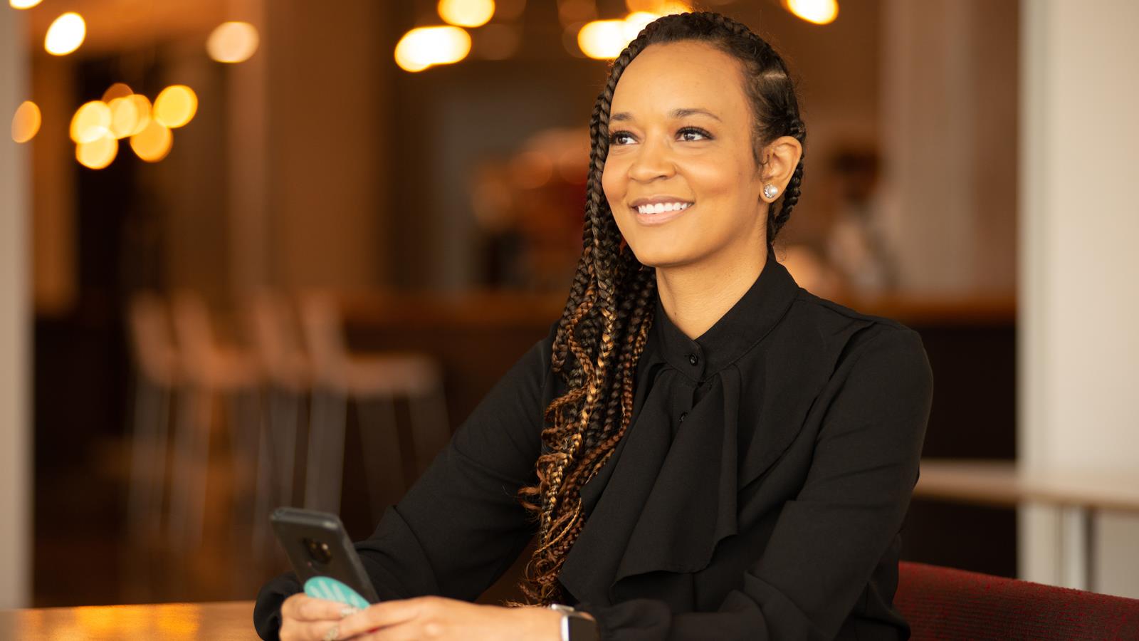 Female Smiling in Hilti Office