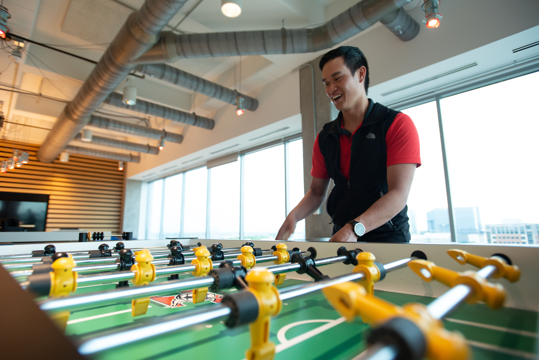 Plano Male Employee Hilti Clothes Table Football